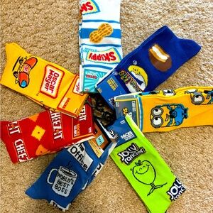 Bundles of Unique FUN Socks.  Choose from 35 designs!!!
